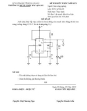 Đề thi kết thúc môn Lắp mạch điện tử cơ bản có đáp án - Trường TCNDTNT Bắc Quang (Đề số 5)