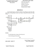 Đề thi kết thúc môn Lắp đặt điện có đáp án - Trường TCNDTNT Bắc Quang (Đề số 4)