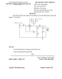 Đề thi kết thúc môn Lắp mạch điện tử cơ bản có đáp án - Trường TCNDTNT Bắc Quang (Đề 4)