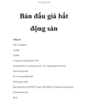 Bán đấu giá bất động sản