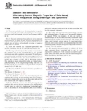 Standard Test Methods for Alternating-Current Magnetic Properties of Materials at Power Frequencies Using Sheet-Type Test Specimens