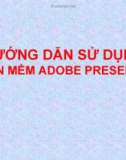 HƯỚNG DẪN SỬ DỤNG PHẦN MỀM ADOBE PRESENTER