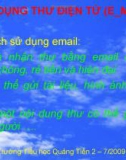 Tạo và sử dụng hộp thư điện tử (E-mail)