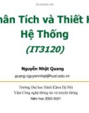 Bài giảng Phân tích và thiết kế hệ thống: Chương 9 - Nguyễn Nhật Quang