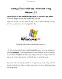 Hướng dẫn cách tắt máy tính nhanh trong Windows XP