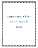 Google Hijack - Kết quả tìm kiếm bị chuyển hướng