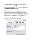 Biến giao diện Windows XP, 2003 thành Mac OS X Lion