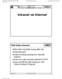 Intranet và Internet