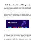 9 tính năng mới của Windows 8.1 ít người biết