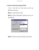 Chart wizard (Form dạng đồ thị)