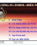 Bài giảng MS Access 2003: Chương 4 - Form - Biểu mẫu