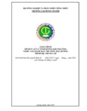 Giáo trình Xử lý tình huống khi thi công (Nghề: Vận hành máy thi công mặt đường - Trung cấp) - Trường Cao đẳng Cơ giới (2022)