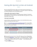 Hướng dẫn lập trình cơ bản với Android - Phần 1: Cách sử dụng Android trong Eclipse