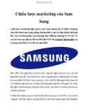 Chiến lược marketing của Sam Sung