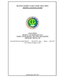 Giáo trình Vận hành máy san (Nghề: Vận hành máy thi công mặt đường - Trung cấp) - Trường Cao đẳng Cơ giới (2022)