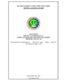 Giáo trình Vận hành máy lu (Nghề: Vận hành máy thi công mặt đường - Trung cấp) - Trường Cao đẳng Cơ giới (2022)