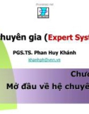 Bài giảng Hệ chuyên gia (Expert System): Chương 1 - PGS.TS. Phan Huy Khánh