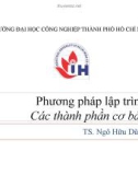 Bài giảng Phương pháp lập trình: Bài 2 - TS. Ngô Hữu Dũng