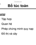 Bài giảng Tin học lý thuyết - Chương 1: Bổ túc toán