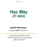 Bài giảng Học máy (IT 4862): Chương 3 - Nguyễn Nhật Quang