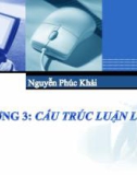 Bài giảng Hệ thống máy tính và ngôn ngữ lập trình - Chương 3: Cấu trúc luận lý số