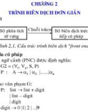 Bài giảng môn học Trình biên dịch - Chương 2: Trình biên dịch đơn giản