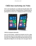 Chiến lược marketing của Nokia