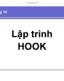 Bài giảng Lập trình Windows - Chương 10: Lập trình Hook (2016)