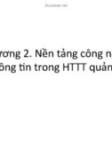 Bài giảng môn Hệ thống thông tin quản lý: Chương 2