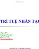 Bài giảng Trí tuệ nhân tạo - Nguyễn Ngọc Hiếu