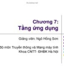 Bài giảng Mạng máy tính - Chương 7: Tầng ứng dụng