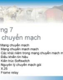 Bài giảng Kỹ thuật truyền số liệu - Chương 7: Mạng chuyển mạch