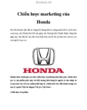 Chiến lược marketing của Honda