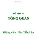 Bài giảng Đồ họa 3D: Tổng quan - Bùi Tiến Lên