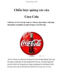 Chiến lược quảng cáo của Coca Cola