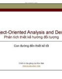 Bài giảng Object-Oriented Analysis and Design - Phân tích thiết kế hướng đối tượng