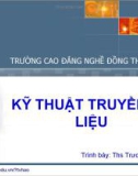 Bài giảng Kỹ thuật truyền số liệu: Chương 1 - ThS. Trương Vĩnh Hảo