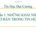 Bài giảng Tin học đại cương: Phần 1 - Những khái niệm cơ bản trong tin học