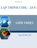 Bài giảng Lập trình Cơ sở dữ liệu – Java: Bài 0 - Nguyễn Hữu Thể