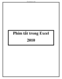 Phím tắt trong Excel 2010