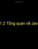 CÔNG NGHỆ JAVA ( Nguyễn Hữu Nghĩa ) - 1.2 Tổng quan về Java