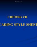 Bài giảng Thiết kế Web: Chương 7 - Từ Thị Xuân Hiền