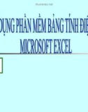 Sử dụng phần mềm Excel