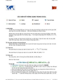 CÁC HÀM THÔNG DỤNG TRONG EXCEL