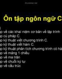 Bài giảng Ôn tập ngôn ngữ C