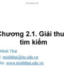 Bài giảng Cấu trúc dữ liệu và giải thuật: Chương 2.1 - Trần Minh Thái