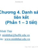 Bài giảng Cấu trúc dữ liệu và giải thuật: Chương 4.1 - Trần Minh Thái (2016)