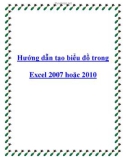 Các hướng dẫn tạo biểu đồ trong Excel 2007 hoặc 2010