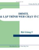 Bài giảng Lập trình mạng: Chương 5 - Phạm Trần Vũ