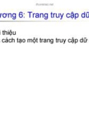 Bài giảng Quản lý và xử lý dữ liệu cơ bản: Chương 6 Tìm hiểu về macro- CĐ CNTT Hữu nghị Việt Nhật